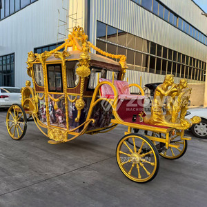 Modern Retro Royal Electric Carriage Tour Cart for Resort Park Outdoor Event Wedding Party and Leisure Tour - Product Image 6