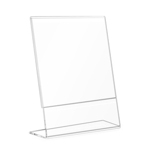 Tùy chỉnh hình chữ L A4/A5/A6 Acrylic khung ảnh & dấu hiệu chủ không thấm nước thân thiện với môi bền bàn hiển thị đứng - Product Image 3