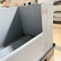Boîte pliable personnalisée pour la logistique de retour, épaisseur des parois de 10 mm et 12 mm, fenêtres découpées selon un dessin, empilable
