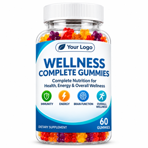 Wellness Complete Vegan Mixed Fruit Soft <b>Chewy</b> Gummies Custom Label Custom Packaging Wholesale Fruity Gummies With Attractive - Product Image 1