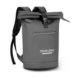 Custom Large Capacity Anti Theft Expandable Roll Top <b>Backpack</b> <b>Waterproof</b> Outdoor College CASUAL SPORTS School <b>Backpack</b> - Product Image 3