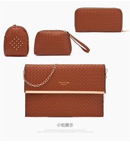 Tas kurir bahu wanita, tas kurir bahu, tas tenun enam potong, tas ibu Joker wanita baru 2025 dengan dekorasi manik-manik lapisan kulit asli - Product Image 6