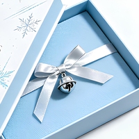 Boîte cadeau de Noël personnalisée avec logo OEM, couvercle à rabat magnétique, fermeture magnétique, pour cadeaux, commandes en gros et ODM