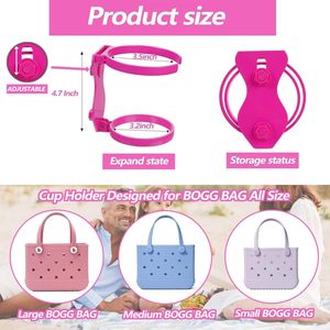 Porte-gobelet Bogg Bag pour bouteilles Stanley de 30 oz et 40 oz, support réglable pour boissons, compatible avec le porte-bouteille pliable Bogg Bag - Product Image 4