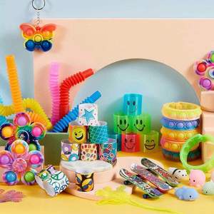JYTZ0100 Wholesale Anti-Stress Fidget Toys Pop Push <b>Colour</b>-Changing <b>Set</b> Novelty & Gag Toys with Super Service Global Fidget Need - Product Image 5
