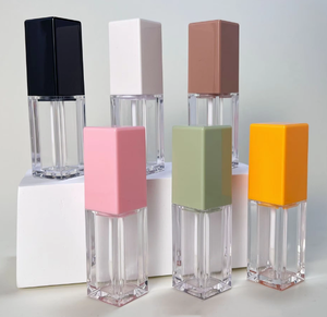 ลิปกลอสสี่เหลี่ยม5.5มล. หลอดสีปากหลอดลิปสติกหลายสีบรรจุภัณฑ์เครื่องสำอางข้ามพรมแดน - Product Image 1