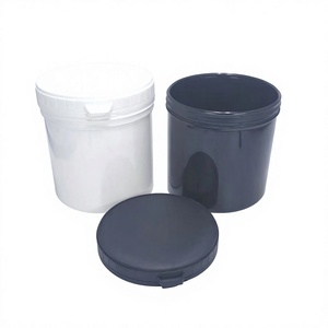 ถังพลาสติก 1.2 ลิตร สีดำ ฝาเกลียว HDPE บรรจุภัณฑ์ทั่วไป รูปทรงกระบอก - Product Image 2