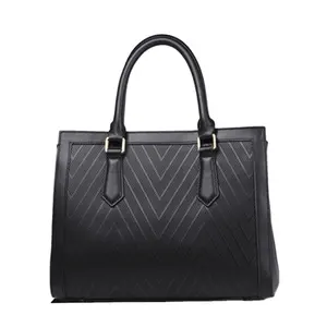 2022 Popular Simple Female Daily Leisure Fashion Casual Large Totes Bag Women Black Handbags