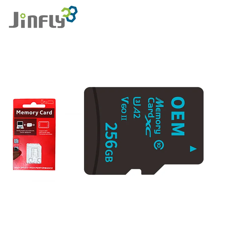 JINFLY 기념 카드 128 Gb 메모리 카드 공장 CE ROHS FCC UKCA 도매 256gb 4gb 8 gb 16gb 32gb 64gb Ak U3 TF 카드