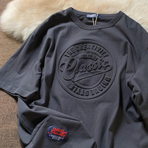 Nouveau T-shirt à capuche streetwear tendance, motif numérique, coupe oversize, qualité supérieure, coton, unisexe, éco-responsable - Product Image 5