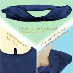 Bán buôn biểu tượng tùy chỉnh in trống polyester có thể gập lại Túi mua sắm thân thiện với môi tái sử dụng cuộn lên gấp hàng tạp hóa Tote Túi - Product Image 4