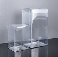 Boîte en plastique PET transparente personnalisée, recyclable, de luxe, avec estampage à chaud PVC, OEM ODM, pliable, pour cosmétiques et cadeaux