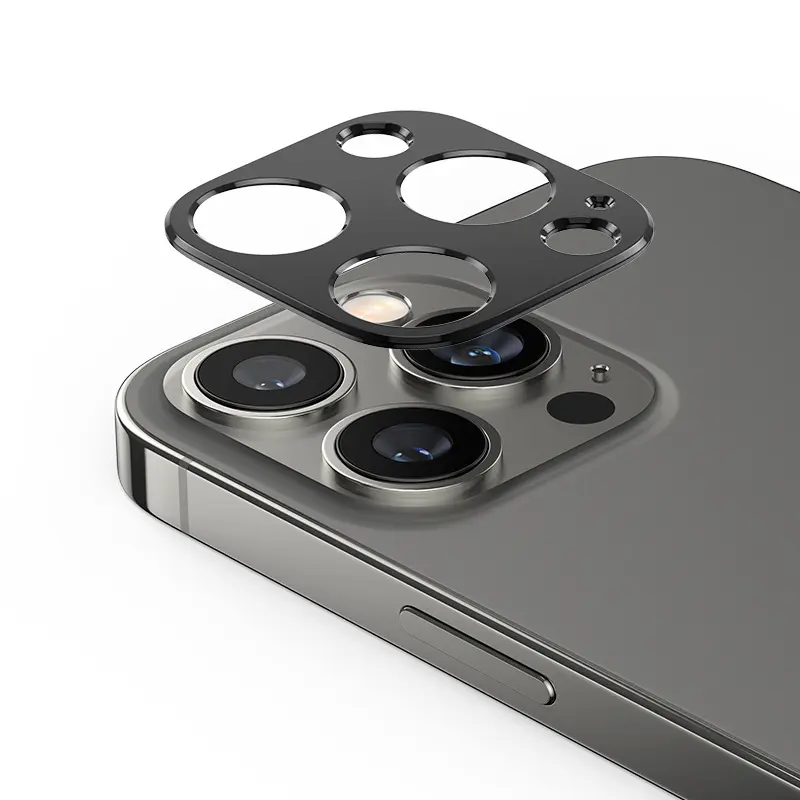 Untuk iPhone 15 Pro Max ponsel lensa kamera film pelindung aluminium Aloi lensa cincin pelindung foil untuk iPhone 14 13 Pro Max