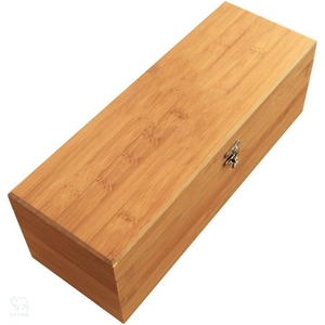 Boîtes en bambou pour bouteilles de vin Boîte cadeau de luxe pour le vin avec accessoires Boîtes d'emballage pour le vin - Product Image 2