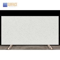 Dalle de pierre reconstituée prix usine, dalle de quartz blanc cristal Galaxy Sparkle