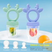 Meilleure vente Tétine en silicone pour aliments pour bébés Mangeoire en silicone Porte-fruits pour bébés