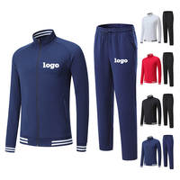 Coupe-vent pour hommes avec logo personnalisé en gros Ensembles d'hiver en nylon brodé de jogging en polyester ample réfléchissant de 3m