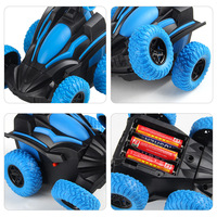 Camion à benne électrique télécommandé en résine pour enfants et voiture tout-terrain avec cascade rotative, 2 canaux sans fil, prêt à rouler