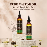 Huile de ricin 100% naturelle et biologique pour le soin du cuir chevelu et des dreadlocks, marque privée, CN