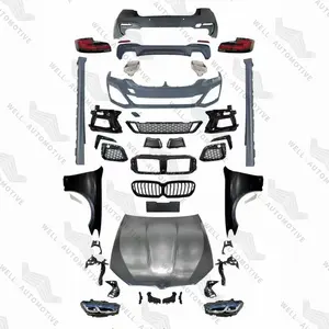 Popolare bodykit M-Tech griglie a rete nera abs paraurti anteriore in plastica paraurti aftermarket parafanghi per 5 serie F10 aggiornamento a G30 LCI 10-17