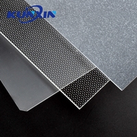 Kunxin 투명 도팅 V-커팅 모따기 LGP 라이트 가이드 플레이트 2mm 3mm 4mm 가장자리 조명 아크릴 패널