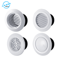 Couvercle d'évent linéaire en ABS pour bouche d'aération de salle de bains, design simple et moderne pour plafond et mur