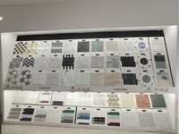 Mosaïque de marbre vert moderne en terrazzo, motif en bande, travertin pour murs intérieurs, parquet, solution de conception graphique