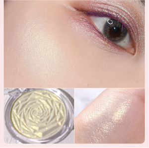 MLM Premium Rose Diamond Highlighter Powder <b>Shimmer</b> Glitter <b>Eyeshadow</b> Blush Palette Brightening Makeup Face Contour OEM Custom - Product Image 4