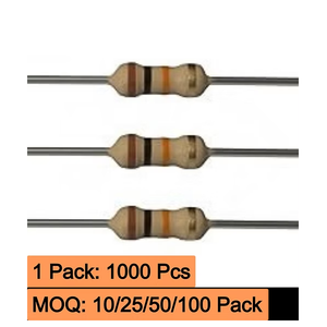 Resistencia de Película Metálica de 10K Ohm, 1/4 de Vatios (0.25W), Tolerancia ±1%, Resistencias Fijas para Electrónica, DIY, Arduino, Raspberry Pi, Circuitos - Product Image 2