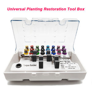 Hoogwaardige roestvrijstalen tandheelkundige momentsleutelset, reparatieset voor tandheelkundige implantaten, universele tandheelkundige implantaatdriverset - Product Image 2