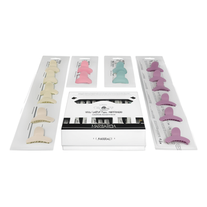Clip per appendiabiti piatti in cartoncino bianco da 10 cm, colori misti, confezione da 12 - Product Image 2