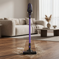 Aspirateur domestique sans fil rechargeable Cyclone 3-en-1 portable, sans sac, avec filtration HEPA, autoportant et puissant
