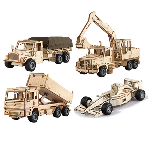 DIY 3D <span class=keywords><strong>rompecabezas</strong></span> <span class=keywords><strong>de</strong></span> <span class=keywords><strong>Madera</strong></span> Juguetes tirar hacia atrás tanque móvil coche montaje juguete DIY escala modelo Kit artesanía regalo <span class=keywords><strong>para</strong></span> niños <span class=keywords><strong>adultos</strong></span> - Product Image 1