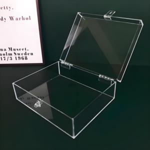 Modern Custom Transparent Acrylic Gift Box <strong>with</strong> Hinged <strong>Lid</strong> <strong>Clear</strong> Square Shape Factory Designed Packaging - Product Image 3