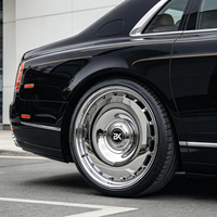 Jantes forgées Bku 5x120 20 21 22 pouces, jantes en alliage chromé de luxe personnalisées pour Rolls Royce Phantom Ghost Cullinan Wraith Dawn