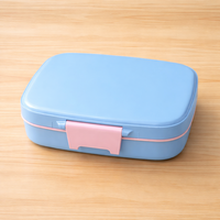 Boîte à lunch électrique en acier inoxydable à 3 compartiments de 800 ml, compatible micro-ondes, anti-fuite, portable, design brillant et mat, vente en gros