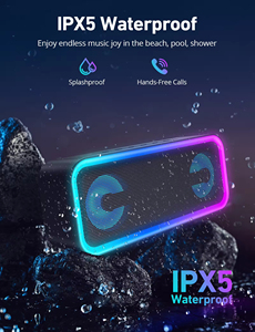 En stock, expédition rapide, haut-parleur Bluetooth A8 PRO, son 20W, étanche IPX6, 20 heures d'autonomie, spectacle de lumière RVB, basses profondes, haut-parleur sans fil - Product Image 5
