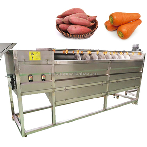 Potato Carrot Onion Root Vegetable Fruit Spray Potato Washing Peeling Polishing Machine