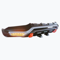 Pour Triton 2020 + L200 2020 + 4X4 pièces extérieures tout-terrain ABS plastique noir pare-chocs arrière