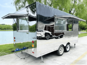 Remolque de Comida ACB de Fibra de Vidrio y Aluminio con Estructura de Acero Inoxidable, Cocina y Baño Completamente Equipados, Personalizado para Helados - Product Image 2