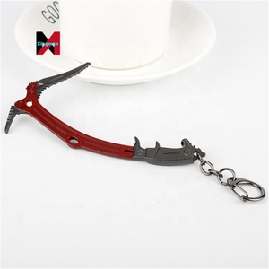 พวงกุญแจอะนิเมะเกมจี้รูปขวานสำหรับปีนเขาสีแดง - Product Image 2