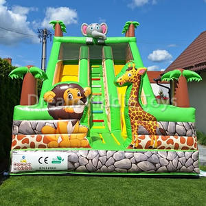 สนามเด็กเล่นกลางแจ้งแบบเป่าลมรูปปราสาทเด้งได้ - Product Image 4