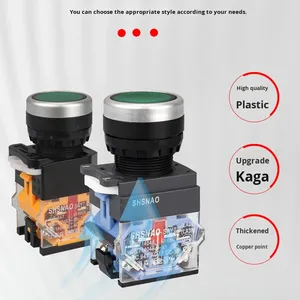 SHSNAO LA38/39-11 10A พลาสติก ABS 440V สวิตช์หัวแบนรีเซ็ตตัวเองสำหรับเครื่องใช้ในบ้านอุตสาหกรรม - Product Image 4