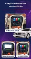 Tesla Écran Vertical Android Autoradio Multimédia pour Lecteur DVD GPS Navigation DSP Prend en Charge WIFI 4G Stéréo pour Jaguar S-Type