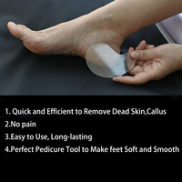 Nouveau Design personnalisé pour enlever les callosités, haute qualité, fonctionne sur les pieds, verre, Design, face unique, retire les peaux mortes, effrayant
