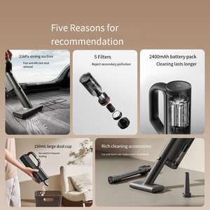 Aspiradora Inalámbrica de Mano para Auto Mijia, 210AW, 3 Velocidades, 58AW, Filtración de 5 Etapas, 30 Minutos de Autonomía, Motor <span class=keywords><strong>sin</strong></span> Escobillas, Luces LED - Product Image 2