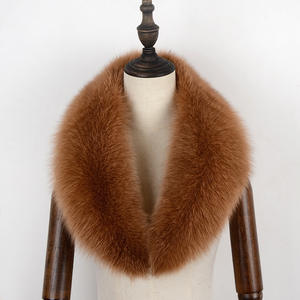Col en fourrure de renard de grande taille pour femmes de luxe Mode de rue sur mesure - Product Image 3