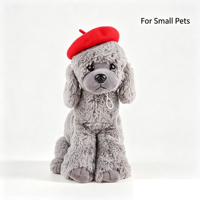 Béret en polyester pour animaux de compagnie, doux, classique, élégant, couvre-chef pour chats et petits chiens, léger, toutes saisons, Halloween, photo
