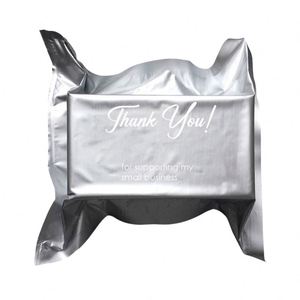 Bolsa de Correo Metálica Plateada con Logotipo Personalizado para Ropa, Bolsas de Envío al Vacío - Product Image 5