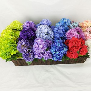 Ramos <span class=keywords><strong>de</strong></span> Hortensias Artificiales Realistas <span class=keywords><strong>de</strong></span> 5 Cabezas, Color Blanco y Verde, para Graduación, Pascua, <span class=keywords><strong>Bodas</strong></span>, Hogar, Fiestas, Mesa, Jardín, Venta al Por Mayor - Product Image 5